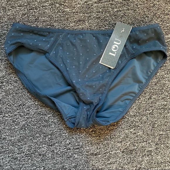 Lou Paris Perfect Blue Polka Dot Bra and Underwear Set NWT - Picture 10 of 10